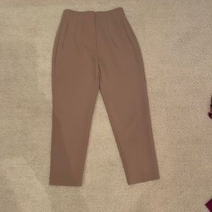 Zara High Waisted Straight Leg Pants